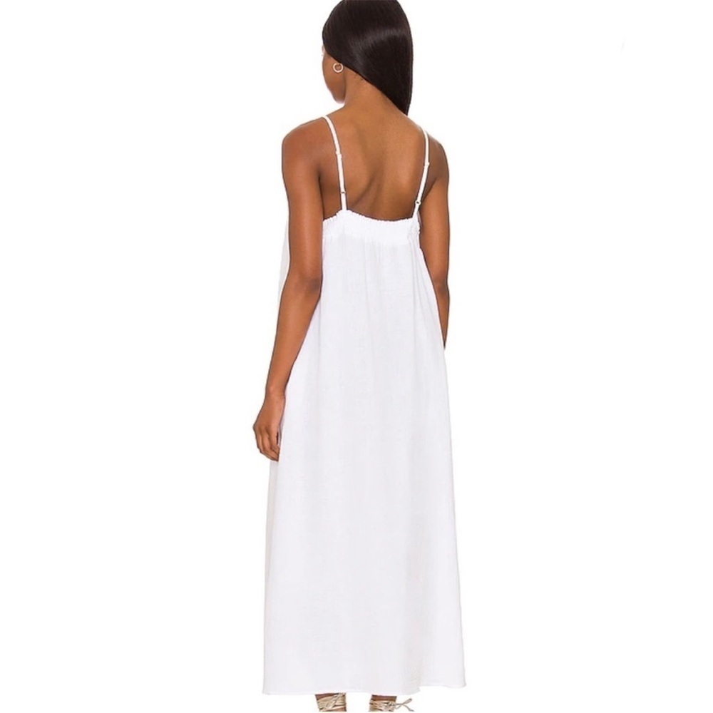 Show Me Your Mumu Oasis Midi Dress White Gauze Size XL - Picture 11 of 12